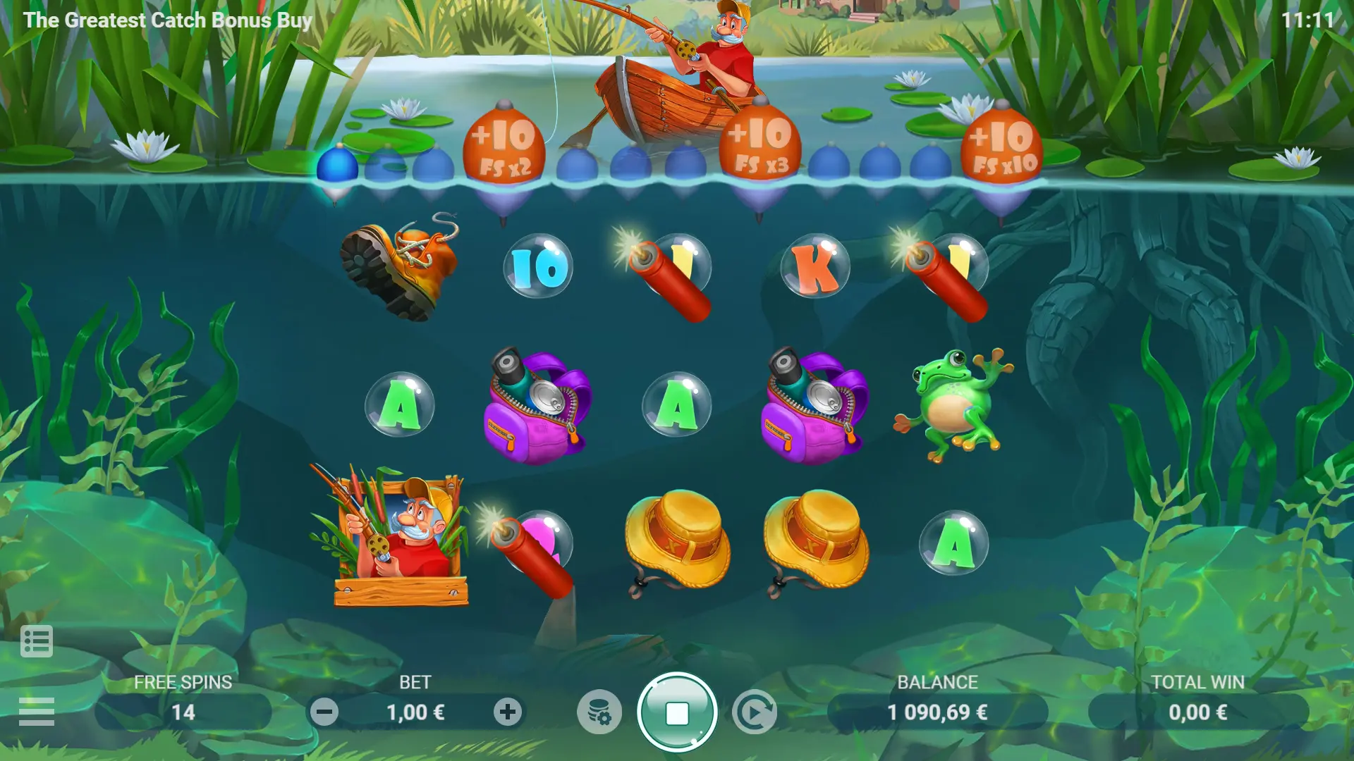 The Greatest Catch — Evoplay (video slot) · RTP 96,06%